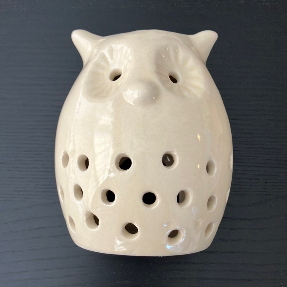 Ceramic Owl Candle Holder Statue from Hobby Lobby